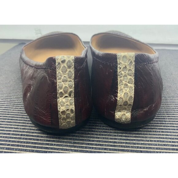 Reed Krakoff womens shoes snakeskin flat slip on ballet size 7 - Picture 4 of 7